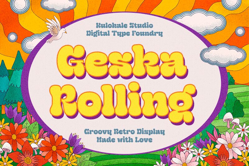Geska Rolling Schriftart