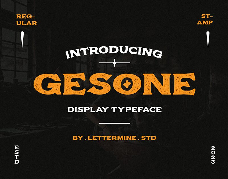 Gesone Font Schriftart
