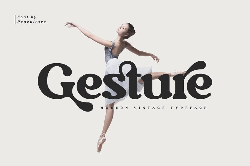 Gesture Schriftart