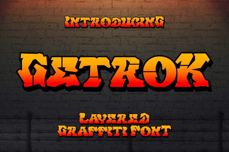 Getrok Schriftart