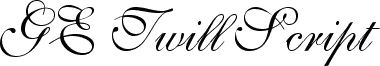GE Twill Script Normal