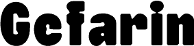 Anteprima del carattere GefarinBlur-Regular