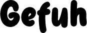 GefuhBold шрифт