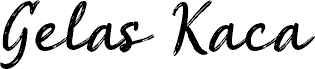 Preview of the Gelas Kaca font