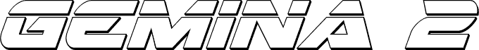 Gemina 2 Laser 3D Italic