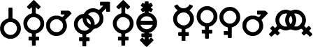 معاينة خط Gender Icons
