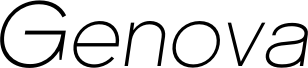 Genova Thin Italic