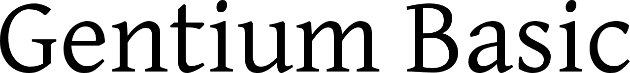 Gentium Basic font