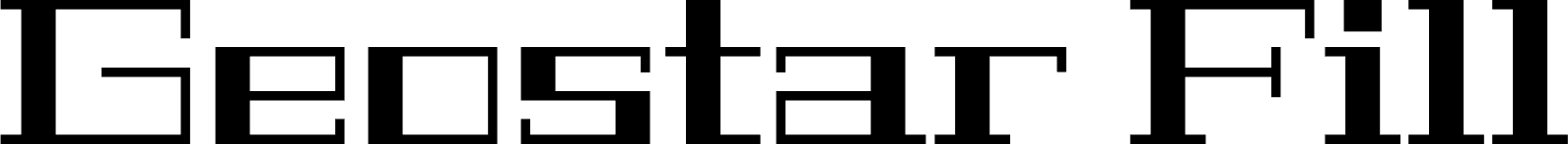 Geostar Fill font