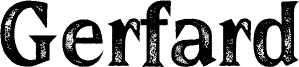Anteprima del carattere Gerfard Stamp Regular Demo