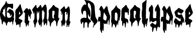 German Apocalypse font