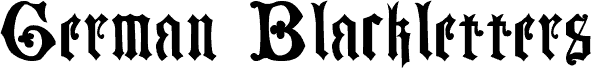 German Blackletters, 15th c.