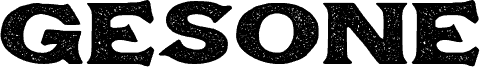 Gesone Font Stamp