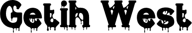 Preview of the GetihWest-Regular font