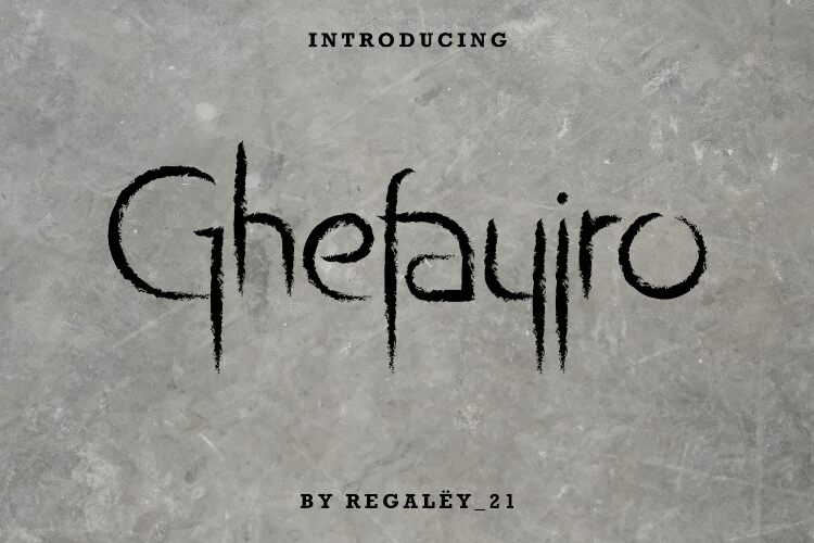 Ghefayjro Schriftart