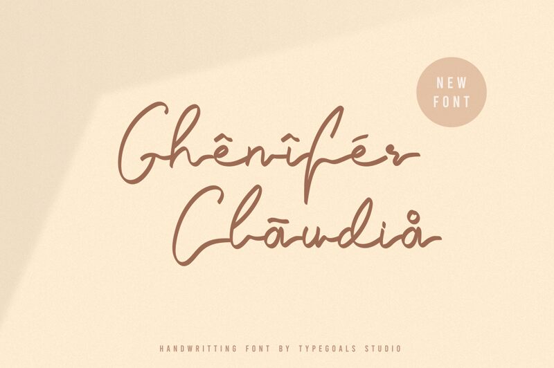 Ghenifer Claudia Schriftart