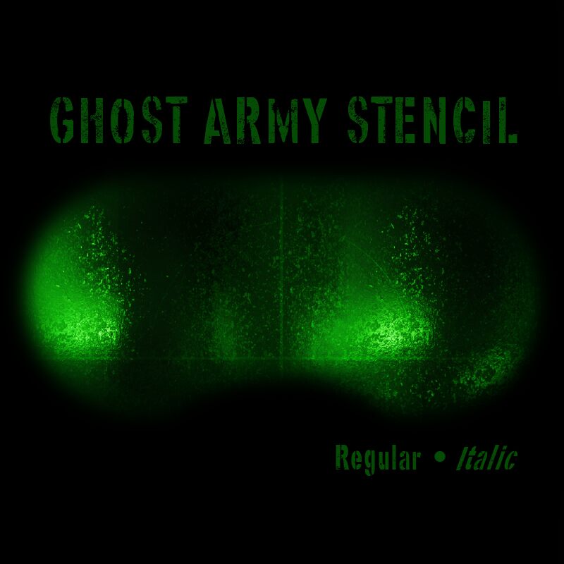 Ghost Army Stencil Font