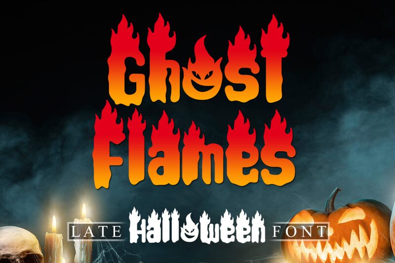 Ghost Flames Schriftart