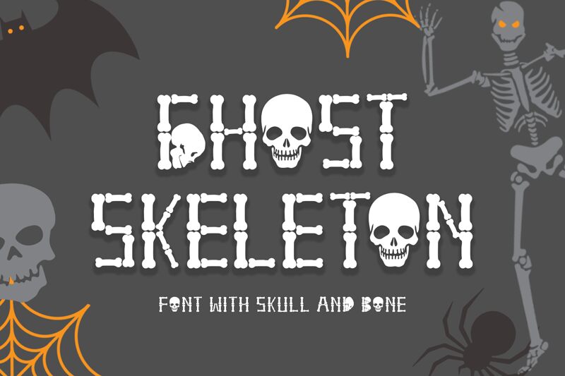 Ghost Skeleton Czcionka
