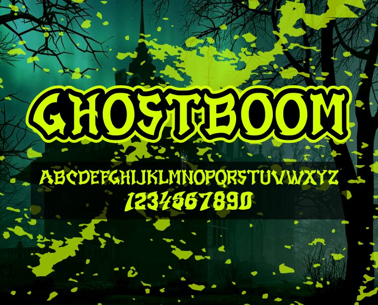 GHOSTBOOM Czcionka