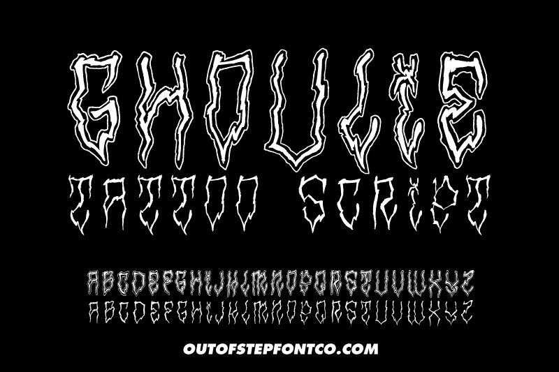 Ghoulie Tattoo Script Schriftart