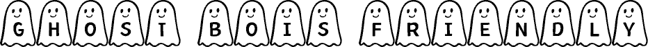 Ghost Bois Friendly carattere