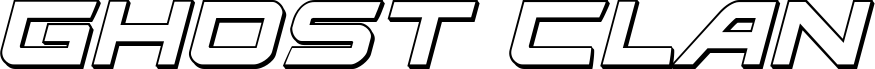 معاينة خط Ghost Clan 3D Italic