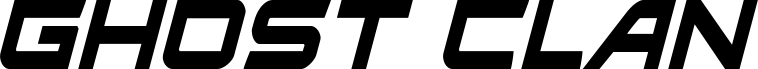 معاينة خط Ghost Clan Condensed Italic