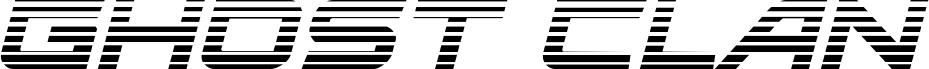 معاينة خط Ghost Clan Gradient Italic