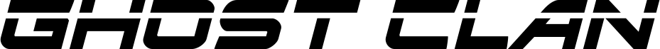 معاينة خط Ghost Clan Laser Italic