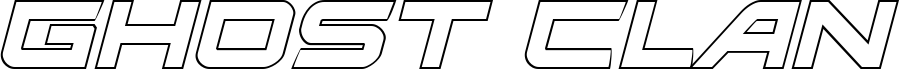 معاينة خط Ghost Clan Outline Italic