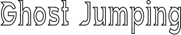 Preview of the Ghost Jumping font