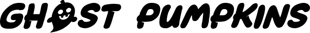 Podgląd czcionki Ghost Pumpkins Italic