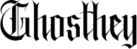 ghosthey Regular font