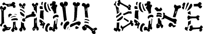 Ghoul Bone - Personal Use Regular font