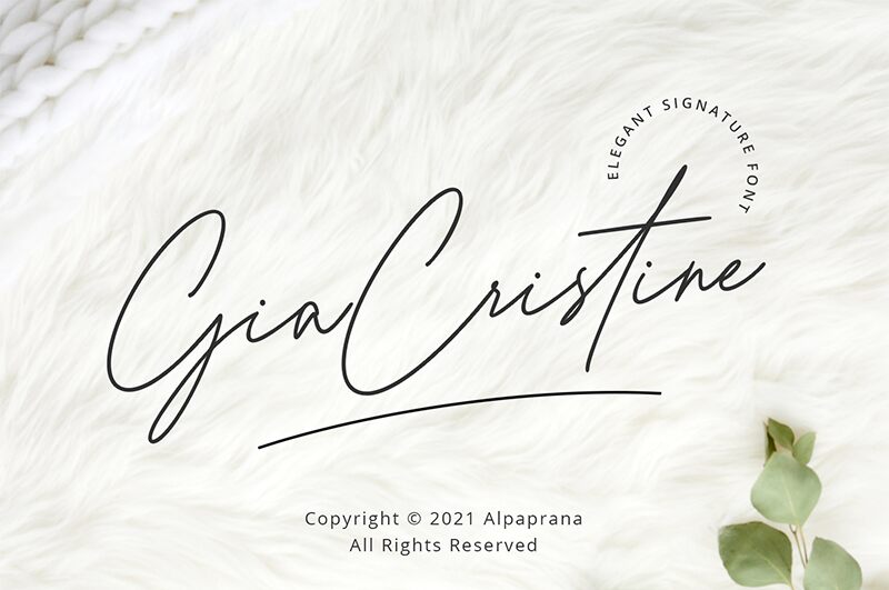 Gia Cristine 字体