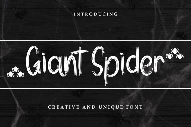 Giant Spider Czcionka