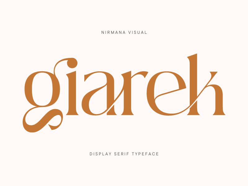 Giarek Schriftart