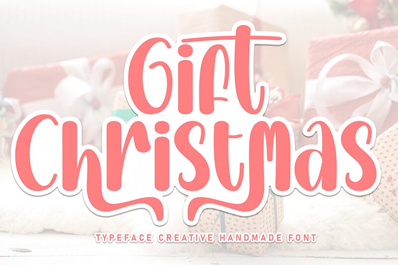 Gift Christmas الخط 