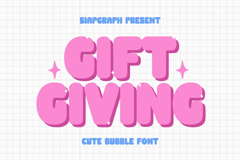 Gift Giving — Schriftpräsentation