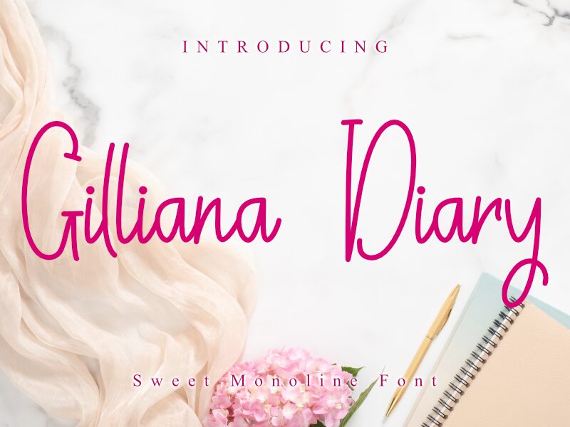 Gilliana Diary Шрифт