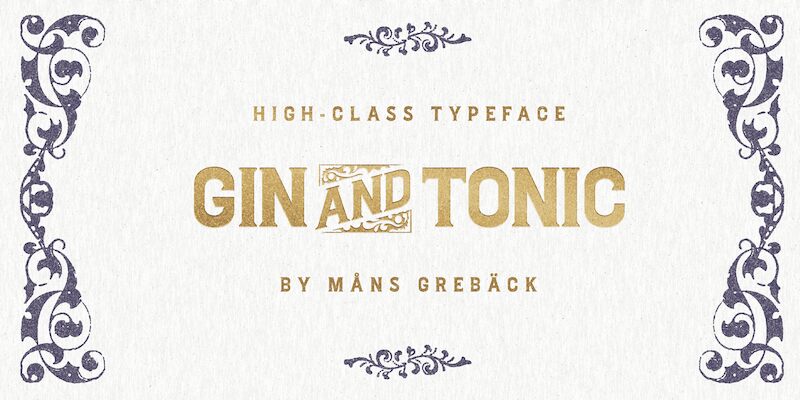 Gin And Tonic Schriftart