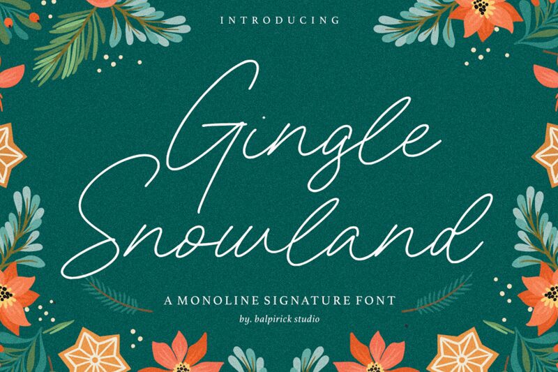 Gingle Snowland الخط 