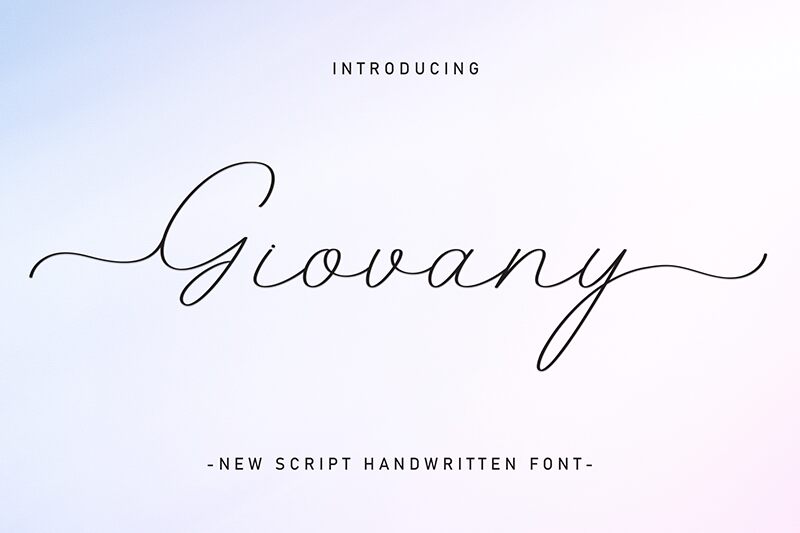 Giovany 字体