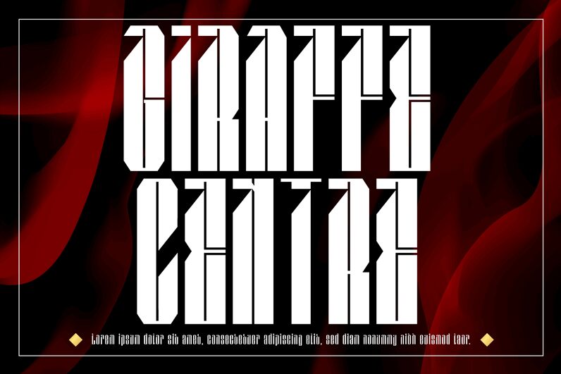 GIRAFFE CENTRE Schriftart