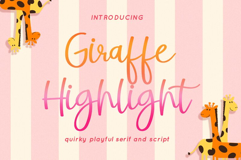 Giraffe Highlight Czcionka