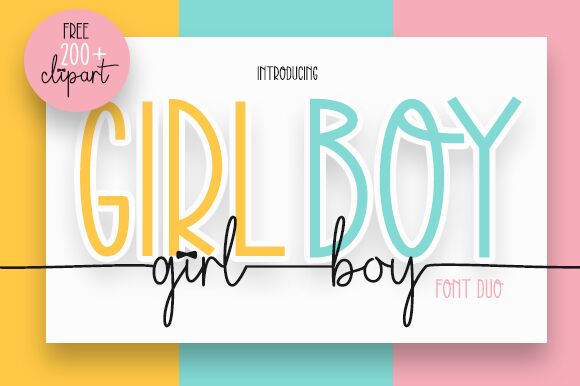 Girl Boy Schriftart