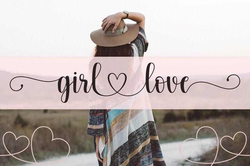girl love Schriftart