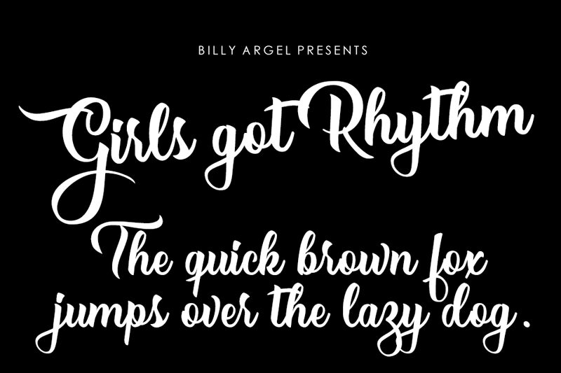 Girls got Rhythm Schriftart