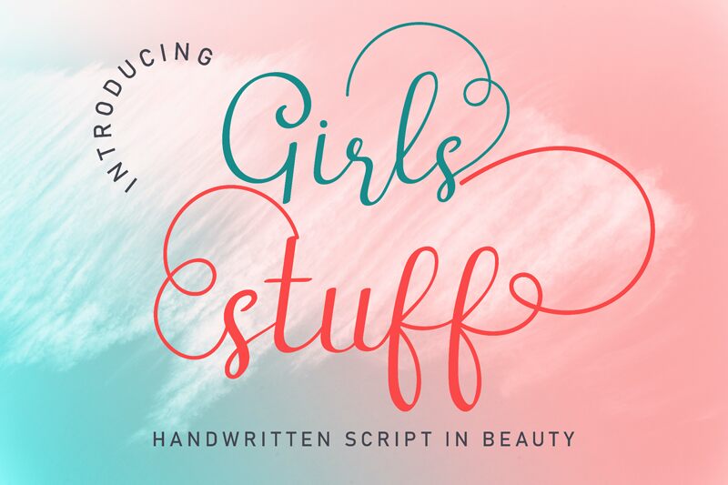 Girls Stuff Druh písma